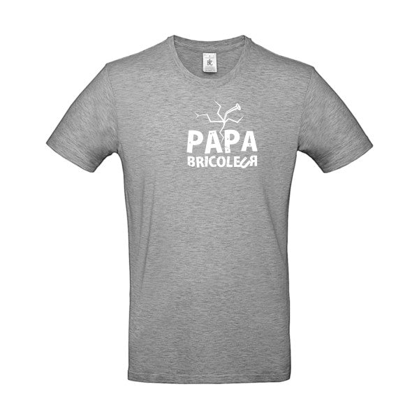 Papa bricoleur Blanc B&C - E190 T-shirt