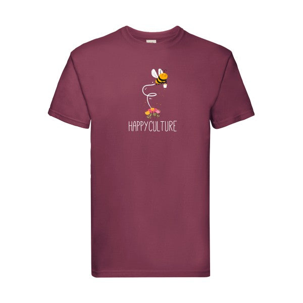 happy Fruit of the loom 205 g/m² T-shirt/ bordeaux