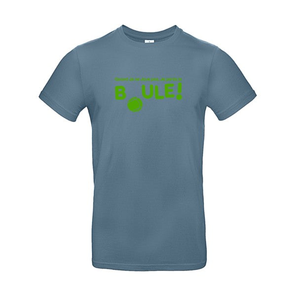 Perdre la boule ! Flex Vert pomme |E190 T-shirt|Stone Blue||2XL