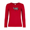 t-shirt lsl femme drole-de-zebre-B&C-E190-LSL-women--T-shirt-femme-manches-longues Red flex 