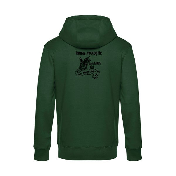 Rhum-atologue sweat shirt original Bottle Green flex Noir impression Dos