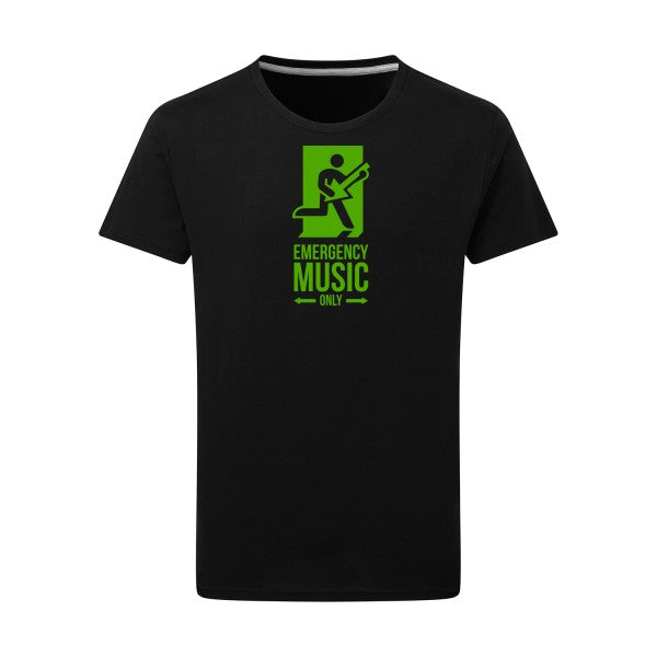 EMERGENCY vert pomme -Flex vert pomme sur T-shirt SG  Dark Black  4XL