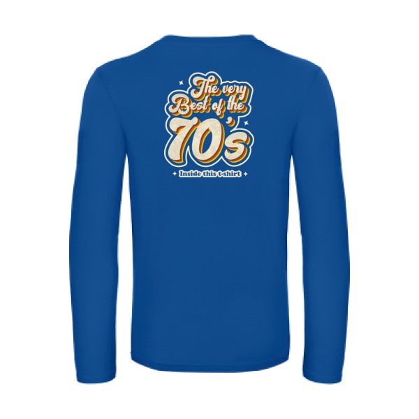 70s-t-shirt-manches-longues-original-humour -Royal Blue