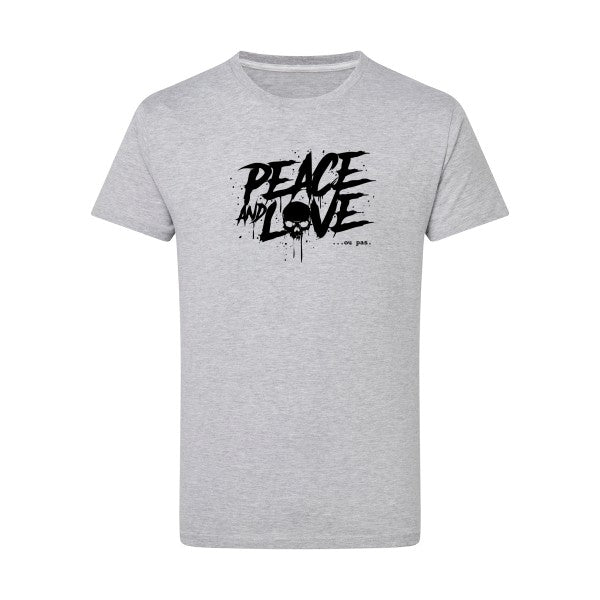 Peace or no peace - Flex noir Tshirt original Light Oxford  5XL