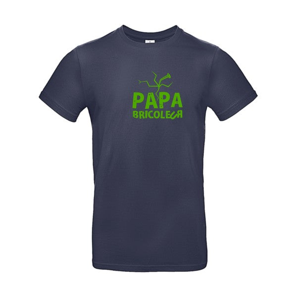 Papa bricoleur Flex Vert pomme |E190 T-shirt|Navy Blue||2XL