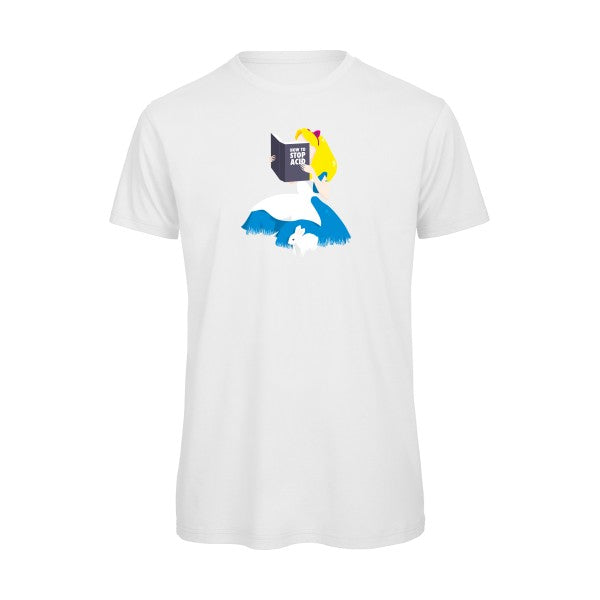 T-shirt humour original Back From Wonderland T Shirt couleur White