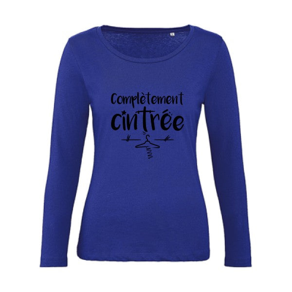 ComplÃ¨tement cintrÃ© Noir |   T shirt manches longues femme|100% bio