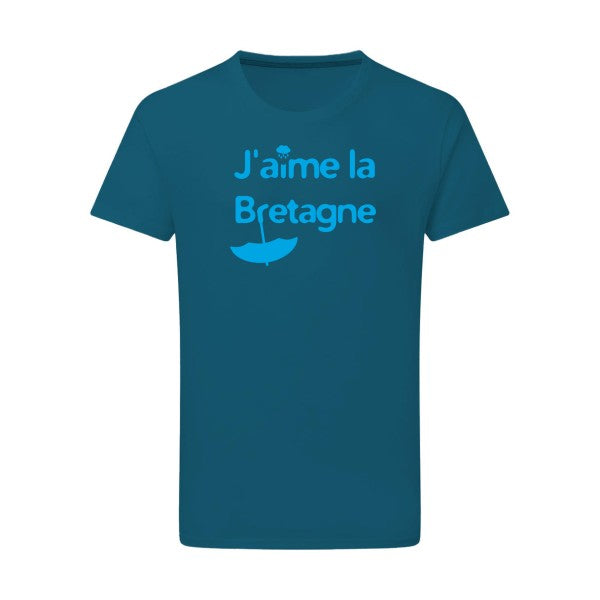 J'aime la Bretagne - Flex bleu clair Tshirt original Petrol  2XL