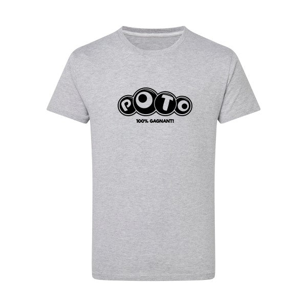 Poto noir -Flex noir sur T-shirt SG  Light Oxford  5XL