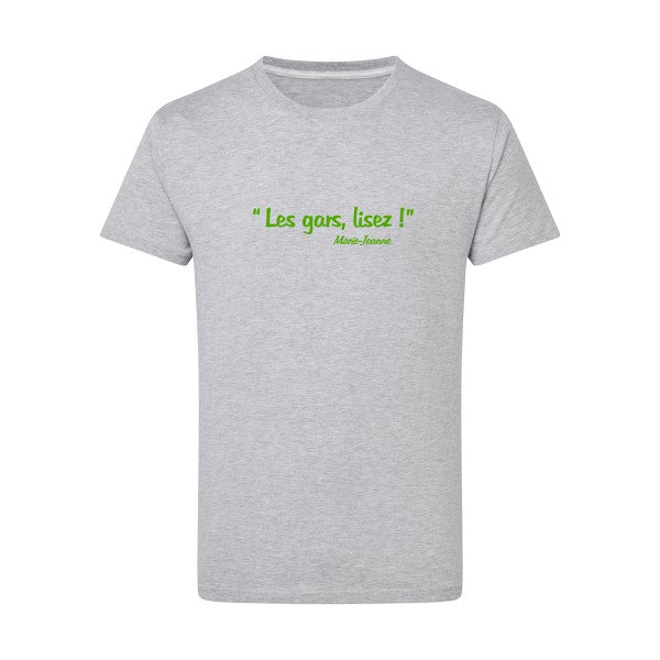 Les gars lisez ! vert pomme -Flex vert pomme sur T-shirt SG  Light Oxford  5XL