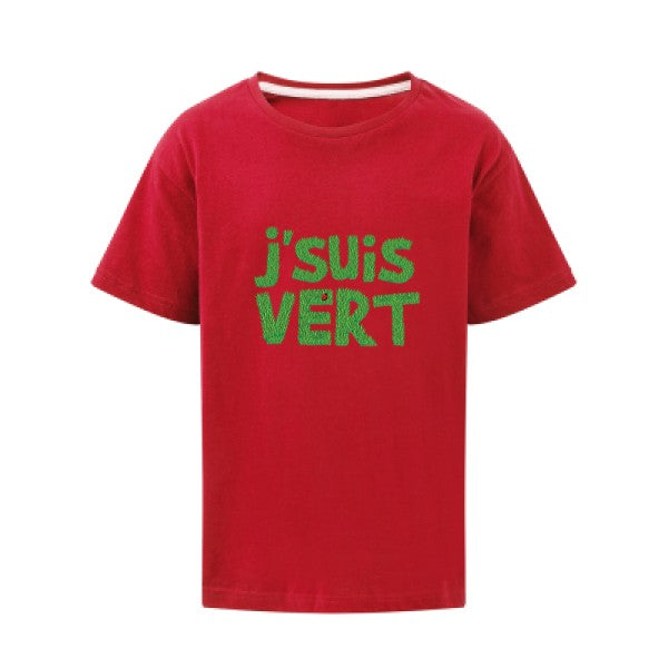 J'suis vert SG - Kids T-shirt enfant Red Taille 152 (11-12/2XL)