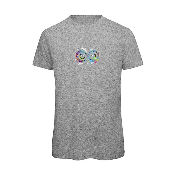 T-shirt humour original Infiniment Chouette T Shirt couleur Sport Grey