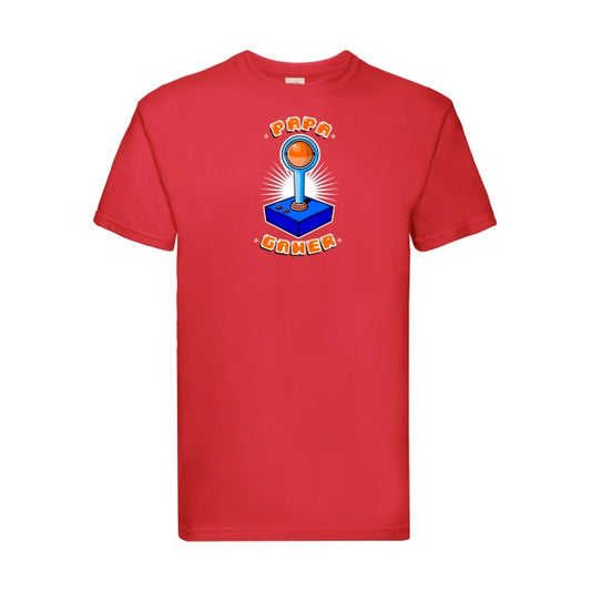 PAPA GAMER Fruit of the loom 205 g/m² T-shirt/ Red