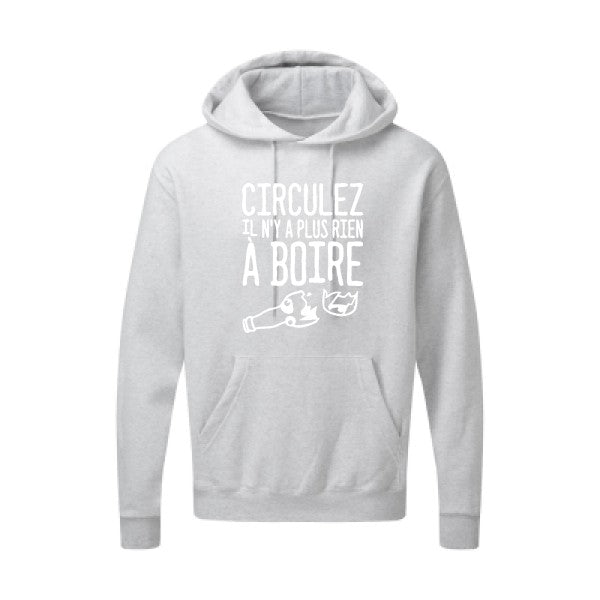 Circulez il n'y a plus rien à boire Blanc SG - Hooded Sweatshirt Sweat capuche