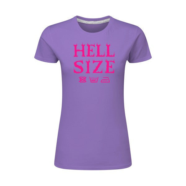 HELL SIZE ! Rose Fluo |T shirt original femme|SG