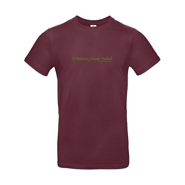 Yes, Vendredi ! Flex Vert pomme |E190 T-shirt|Burgundy||2XL