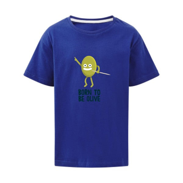 Born to be olive SG - Kids T-shirt enfant Royal Blue Taille 152 (11-12/2XL)