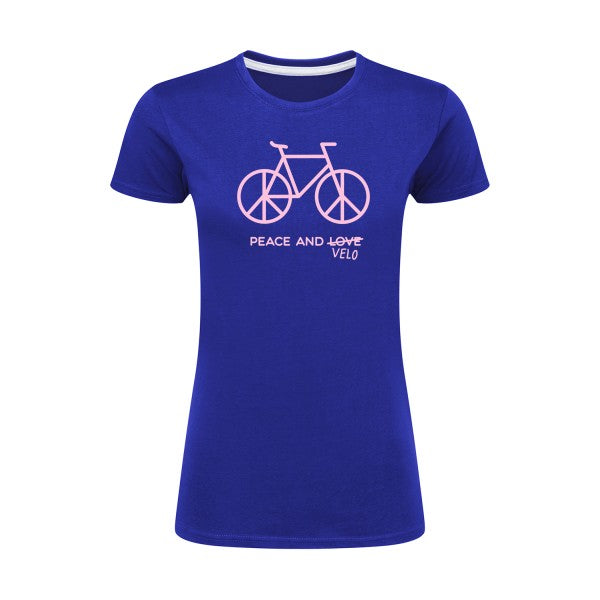 Peace and vélo Rose |T shirt original femme|SG