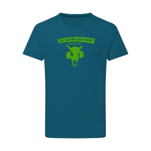 vache qui riait vert pomme -Flex vert pomme sur T-shirt SG  Petrol  2XL