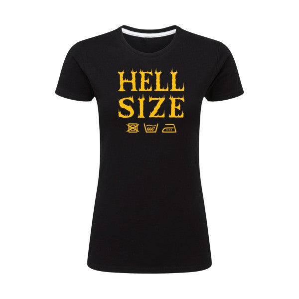 HELL SIZE ! jaune Or |T shirt original femme|SG