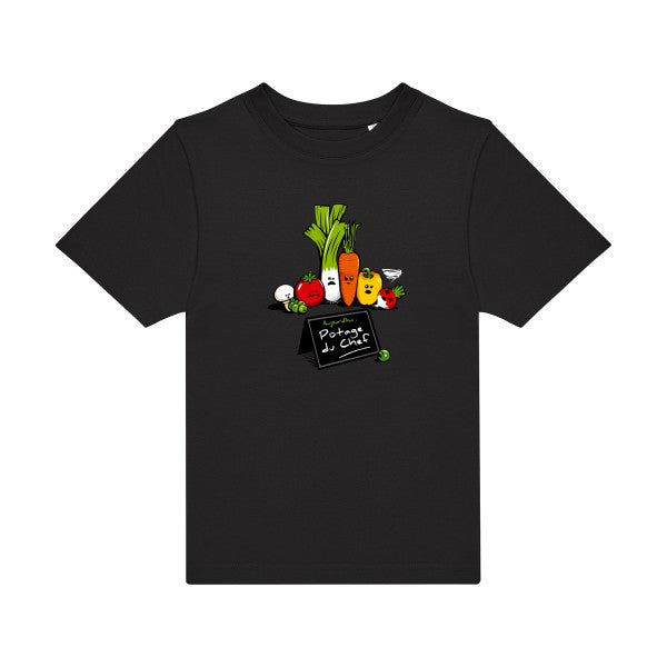 t-shirt humour enfant -Maxi-Chef- couleur  Black