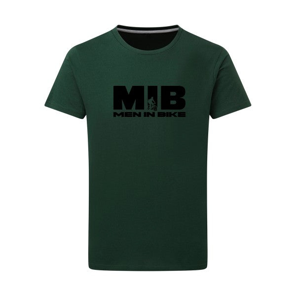 MEN IN BIKE - Flex noir Tshirt original Bottle Green  2XL