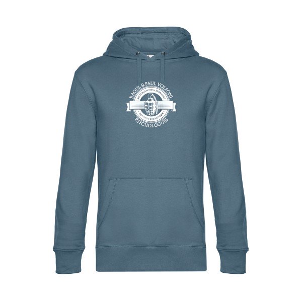 Volfoni sweat shirt original nordic blue flex Blanc impression Face