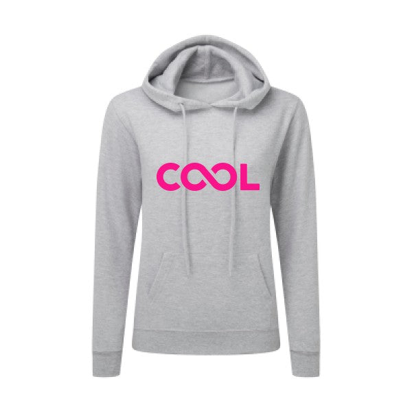 Infiniment cool Rose Fluo |Sweat original à capuche Femme