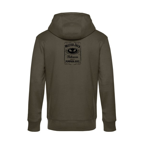 MisterJack sweat shirt original Khaki flex Noir impression Dos