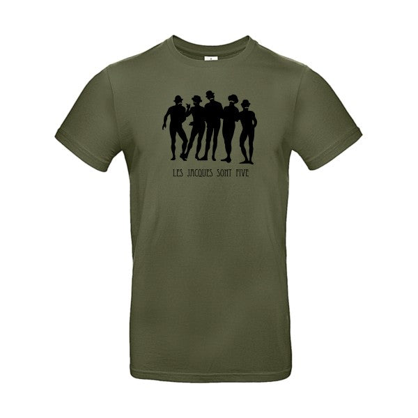 Les Jacques sont FiveFlex noir- T-shirt E190|Urban Khaki||2XL