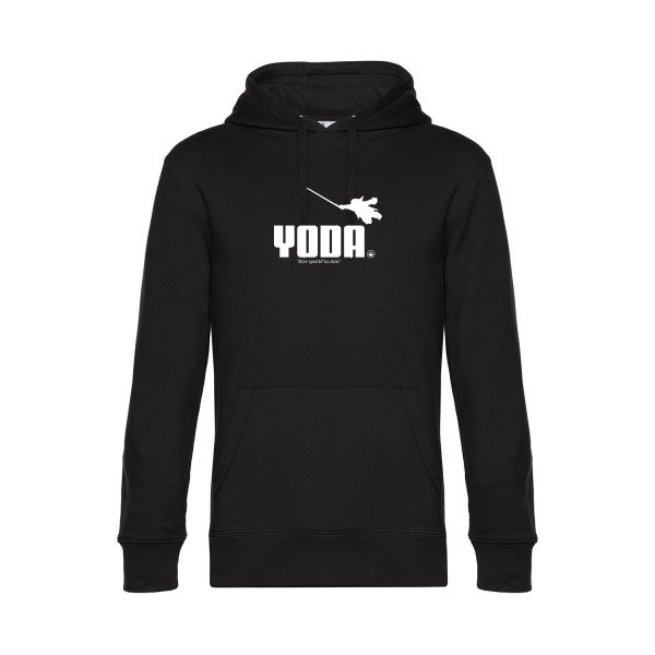 Yoda sweat shirt original Black flex Blanc impression Face