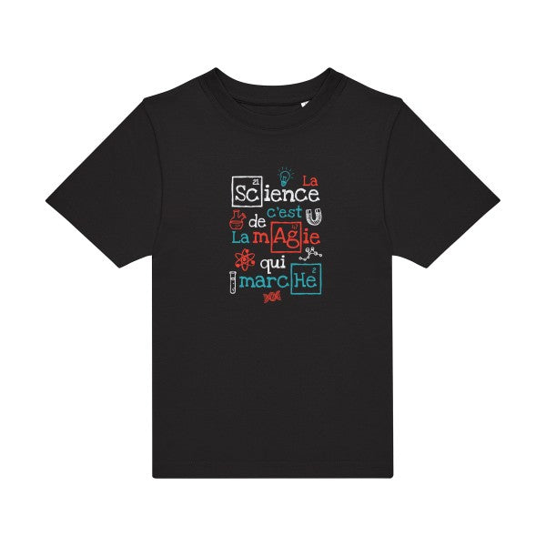 t-shirt humour enfant -humour-et-Science- couleur  Black