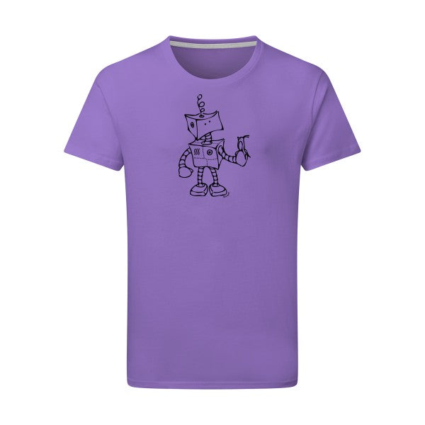 Robot & Bird - Flex noir Tshirt original Aster Purple  2XL