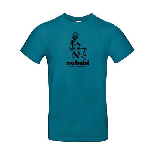 Malhabil... Flex noir |E190 T-shirt|Diva Blue||2XL