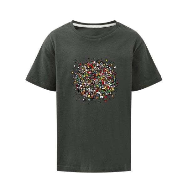 Planète Pop Culture SG - Kids T-shirt enfant Charcoal Taille 152 (11-12/2XL)