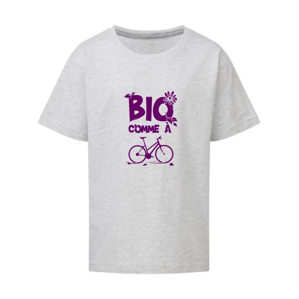 Bio comme un vélo Flex Violet SG - Kids T-shirt enfant Ash Grey Taille 152 (11-12/2XL)