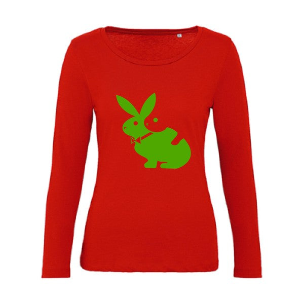 hot  Vert pomme |   T shirt manches longues femme|100% bio