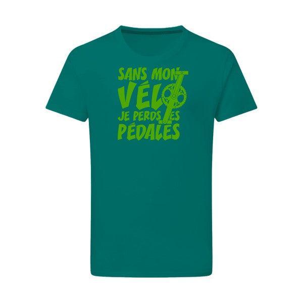 Sans mon vélo, je perds les pédales ! - Flex Vert pomme Tshirt original Emerald Green  2XL