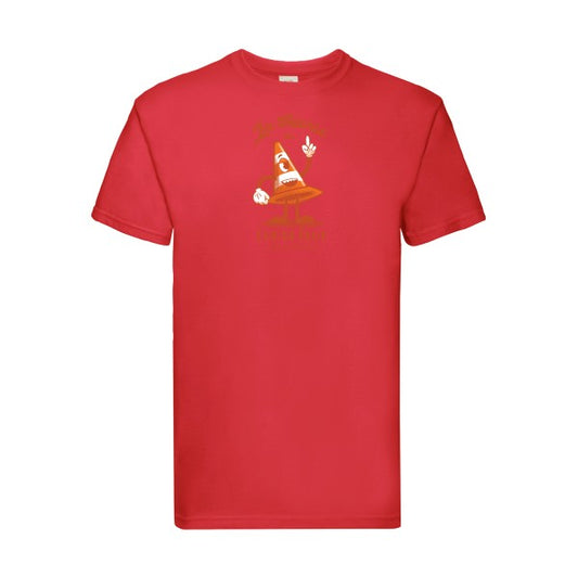 Théorie du con de plot Fruit of the loom 205 g/m² T-shirt/ Red