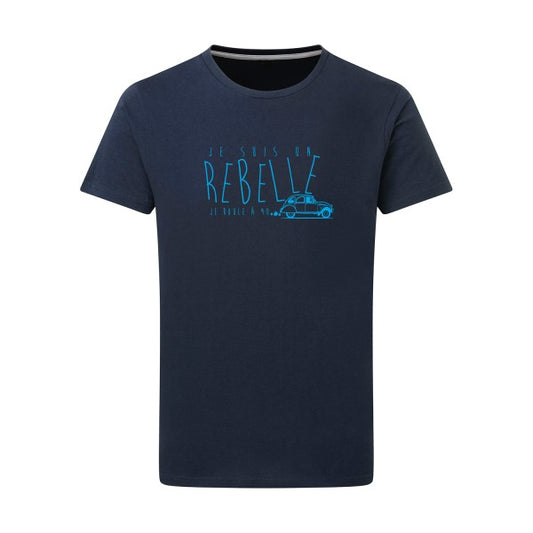 je suis un rebelle - Flex bleu clair Tshirt original Denim  XL