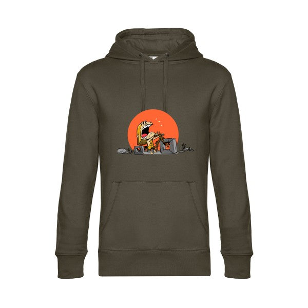 Wheel- Sweat à capuche original Khaki - RueDuTeeshirt