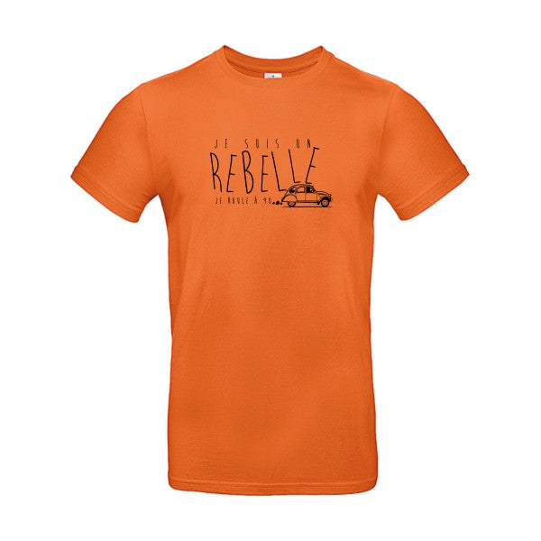 je suis un rebelle Flex noir |E190 T-shirt|Urban Orange||2XL