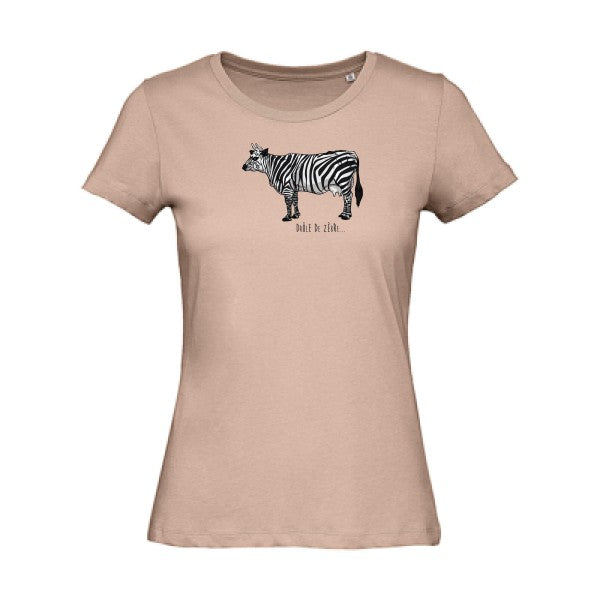 drole-de-zebre- - t-shirt original femme Millennial Pink