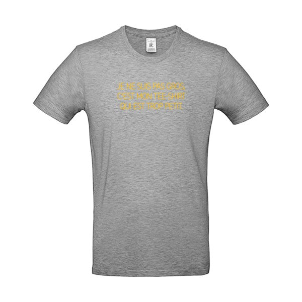 Je ne suis pas gros...Flex jaune or- T-shirt E190|Sport Grey||5XL