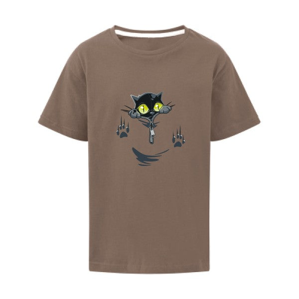 oOh SG - Kids T-shirt enfant Deep Taupe Taille 128 (7-8/L)