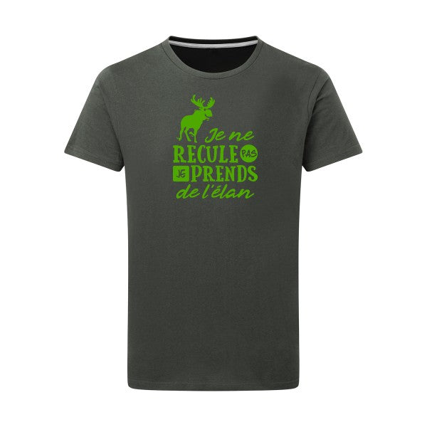 Prendre de l'élan - Flex Vert pomme Tshirt original Charcoal  5XL