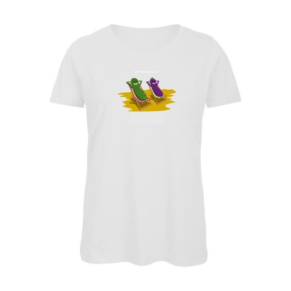 On-n-est-pas-bio-la-?- - t-shirt original femme White