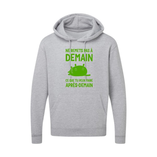 Ne remets pas à demain Vert pomme SG - Hooded Sweatshirt Sweat capuche