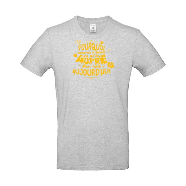 L'art de déléguerFlex jaune or - E190 T-shirt|Ash||2XL