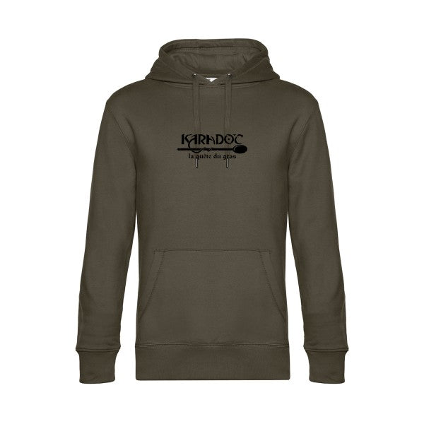 Karadoc sweat shirt original Khaki flex Noir impression Face